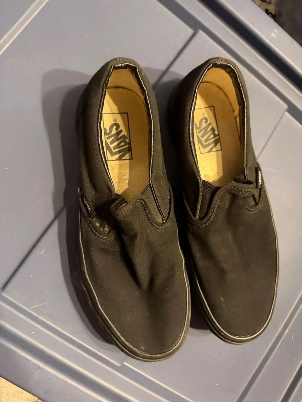Black Slip-On canvas Vans  Shoes
